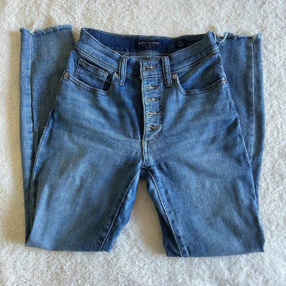 Lucky Brand High Rise Skinny Ankle Jean Size 0/25 - Picture 6 of 7